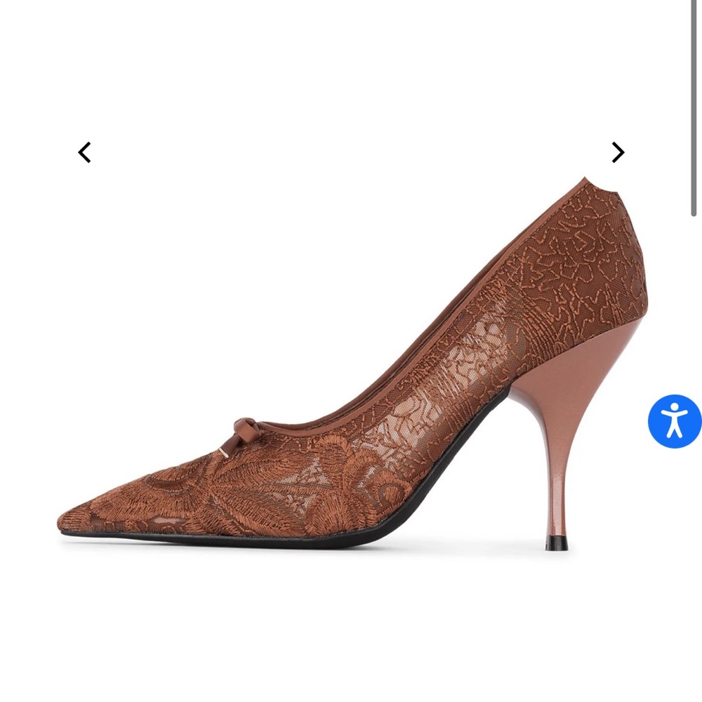 Jeffrey Campbell Copper Lace Heels